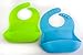 Unique 2 pack Silicone Bibs with Pockets- Waterproof, 100% Food Grade Silicone - Easy Clean - Soft and Comfortable to wear!