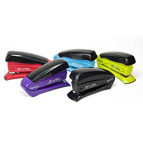 PaperPro inSPIRE 15 Sheet Stapler - One Finger, No Effort, Spring Powered Stapler - Assorted Colors, No Color Choice (1491)