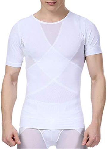 GODIWAN Men Chest Compression Vest Belly Slimming Shapewear Tummy Trimmer Shaper Sleeveless Lose Weight Body Shapers