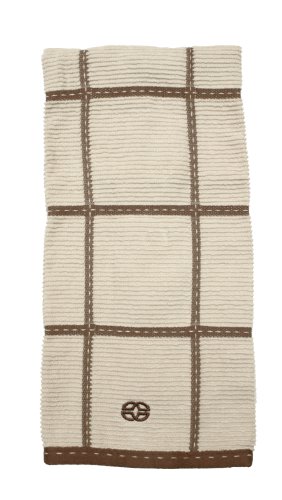 Calphalon Textiles Large Check Terry Kitchen Towel, Pecan