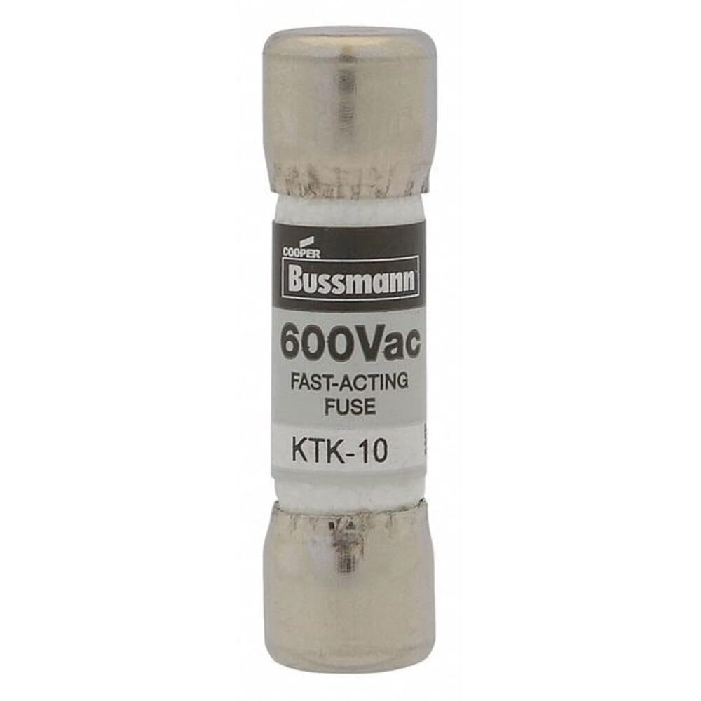 Cooper Bussmann KTK-6 Fast Acting Fuse | 6 Amp, 600V, Time Delay Limitron Fuse for Circuit Protection
