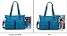 Tiny Chou Multipurpose Water Resistant Premium Nylon Tote Handbag Cross Body Shoulder Bag for Women,Medium,Black
