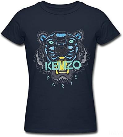 Ahhsywv Womens T-shirts Classic Style Kenzo Navy Blue Size L