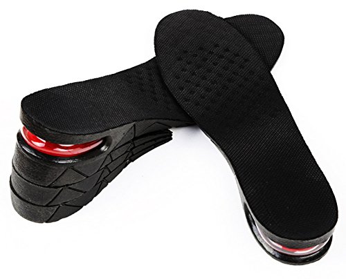 Ergofoot 4-layer 3.54 inch height increase shoe insoles…