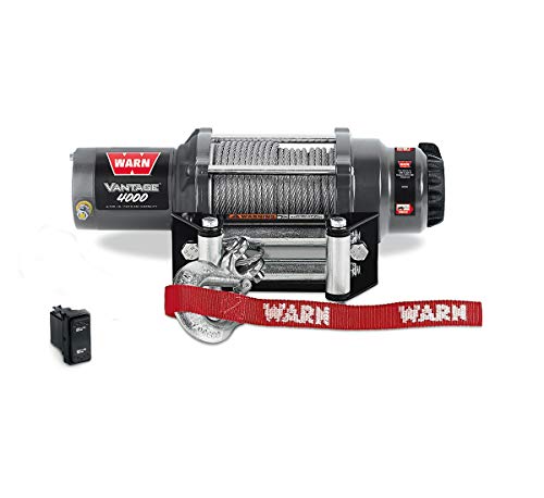 KAWASAKI MULE PRO-FXT DXT FX DX 2015-2017 WARN VANTAGE V4000 LB WINCH W/ WIRE CABLE KAF080-052
