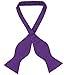 Vesuvio Napoli SELF TIE Bow Tie Solid PURPLE INDIGO Color Men's BowTie