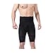 Ciel infini Men's Body Shaper Tummy Control Slimming Tight Hi waist Butt lift Stretch Shapewear Shorts,Black,X-Large