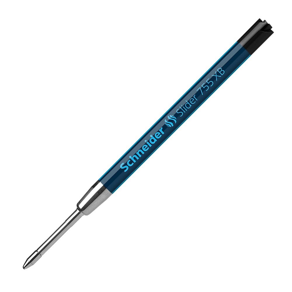Schneider Writing Instruments Ballpoint Pen Refill Slider 755, Indelible, XB, Black, 1 Piece