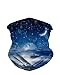 INTO THE AM Cornflower Blue Breathable Neck Gaiter Masks Half Face Cover Wrap Cool Mask Bandana Festival Rave Balaclava Scarf