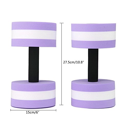 Pawaca Sports Aquatic Exercise Dumbbells-Set of 2-For Water Aerobics,Set of Aquatic Hand Bars for Pool Fitness,Dumbbell Weight Workouts,Pool Exercise Equipment,Resistance For Water Aerobics Fitness.