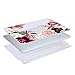 Lapac Compatible with MacBook Air 13.3 Inch Clear Case Floral Old Version 2010-2017, Model A1466 A1369, Rose Flowers Old Mac Air 13.3