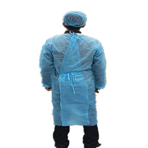 Tinsay Universal Size Blue Disposable Isolation Gowns Disposable Clean Medical Laboratory