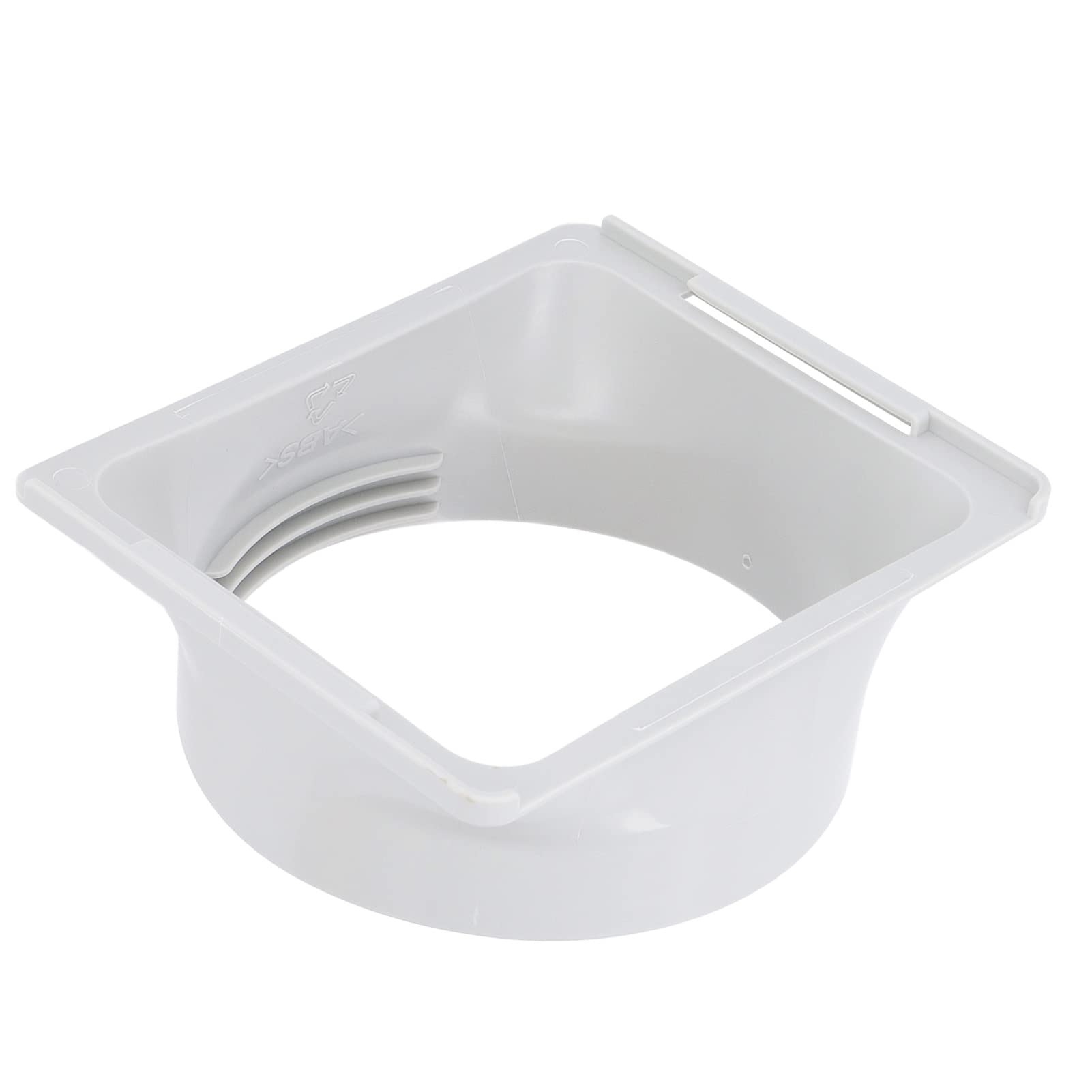 Asixxsix Air Conditioner Exhaust Hose Coupler, 5.9in Portable AC Unit Tube Connector, Square to Round Air Conditioning Extension Accessories for Clockwise and Counter Clockwise Thread Hose