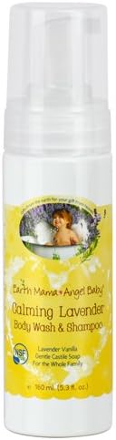 2 Packs of Earth Mama Angel Baby Shampoo And Body Wash - Organic Lavender - 5.3 Oz