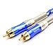 TISINO Dual RCA to XLR Cable, 2 RCA to 2 XLR Male HiFi Stereo Audio Connection Microphone Cable Wire Cord Path Cable - 3 Feet