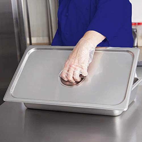 image for Full Size Stainless Steel Steam Table Pan Cover, Kitma 1/1 Size Pan Li