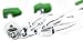 LiG Premium 4-Piece Silicone Kitchen Utensils Set - Easy Flex Heat Resistant 3-Piece Silicone Spatulas and 1 Basting Brush - Best for Kitchen Cooking & Baking(Green)