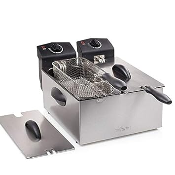Eurowebb freidora de Doble Compartimento - pequeño electrodoméstico ...