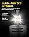 H4 LED Headlight Bulbs Conversion Kit AUXITO H4 9003 Replacement Lamps 6000K Xenon White 12000lm Per Pair All-in-One 1:1 Design, Pack of 2