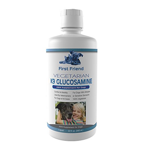 Vegetarian Glucosamine For Dogs - Liquid Canine Hip & Joint Support, Arthritis & Pain-relief Supplement, Advanced Healthy Natural Formula With Hyaluronic Acid & MSM, For Arthritis Pain & Inflammation
