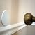 3¼" White Vinyl Door Knob Wall Shield Protector, 4 Pcs.