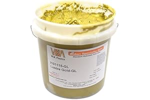 WM PLASTICS Lustre Gold Shimmer- Plastisol Ink, (Quart)