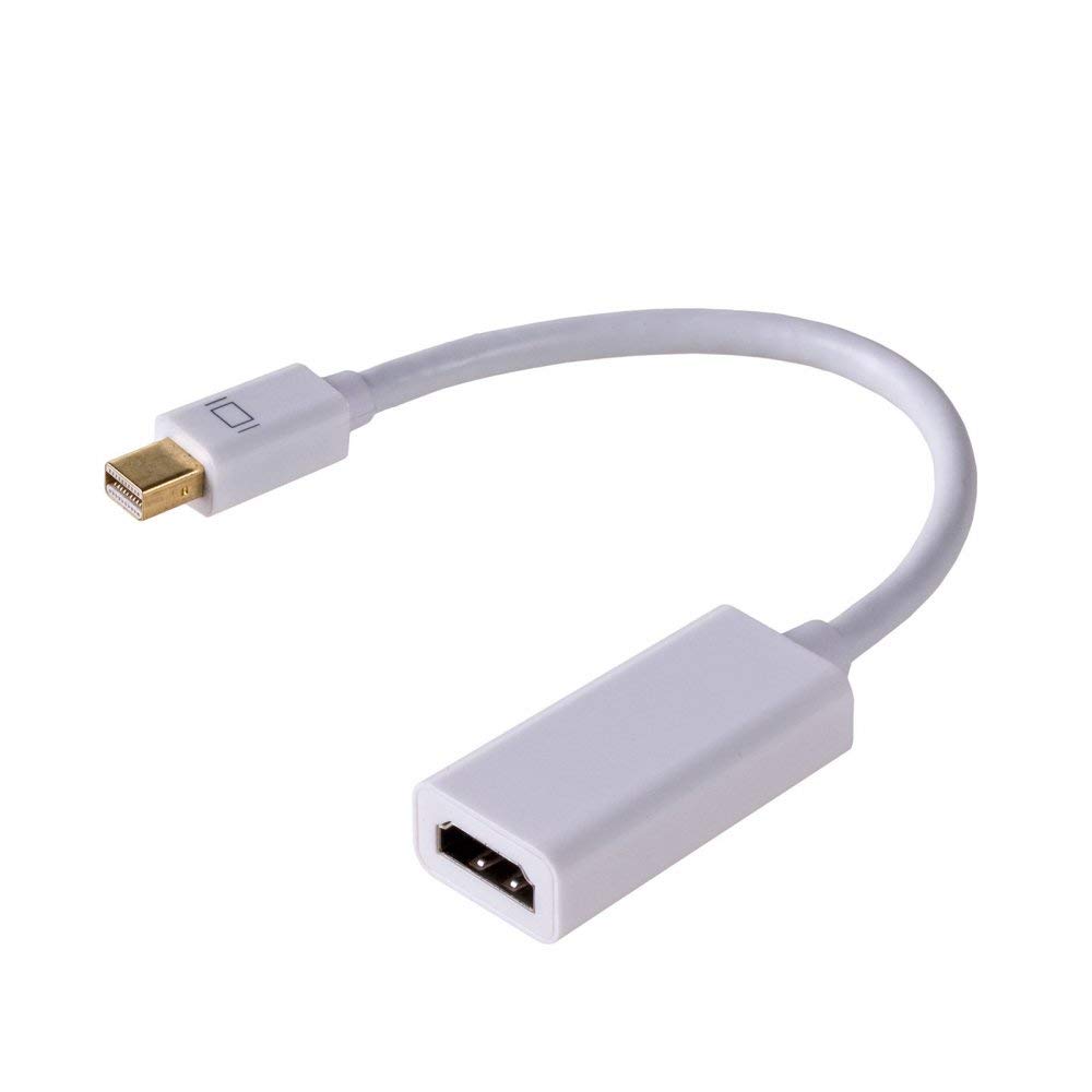 AKYGA AK Ad 38 Mini Display Port Male to HDMI Female Adapter Converter With Audio White
