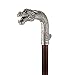 Design Toscano Asian Dragon Walking Stick with Pewter Handle