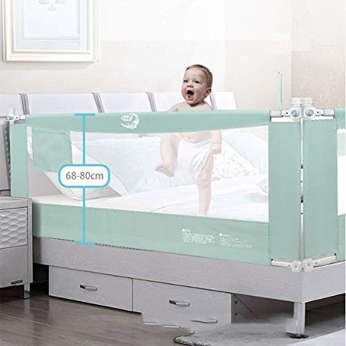 赤ちゃん用3面折りたたみ安全ポータブルベッドレール 海外 垂直リフティングベッドガード安全保護ガード幼児用落下防止ベッドガードレール