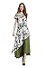 Youtobin Women's Summer Cotton Green Floral Folk Style Maxi Dress