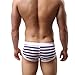 Voberry® Men's Sexy Stripe Boxer Briefs Cotton Underwear shorts Soft Underpants (L, B)