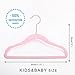 MIZGI Premium Kids Velvet Hangers (Pack of 50) with Copper/Rose Gold Hooks,Space Saving Ultra Thin,Non Slip Baby Hangers for Children's Skirt Dress Pants,Clothes Hangers(Pink)