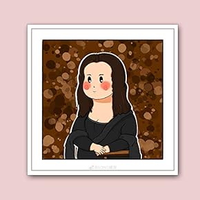 Framed Canvas Wall Art for Living Room, Bedroom Funny Famous Painting Theme Canvas Prints for Home Decoration Ready to Hang - 16x16 inches