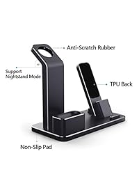 Tinfence   Soporte de carga para iWatch (compatible con AirPods iWatch Series 4 3 2 1 iPhone X XS XS Max 8 8Plus 7 7Plus 6S 6S Plus)
