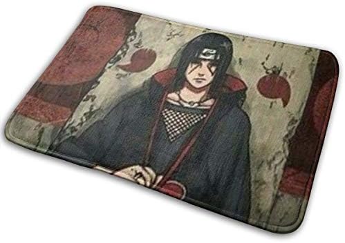 Duwamesva Doormat Soft Carpet Entrance Mat Stylish Naruto Uchiha Design for Patio, Front Door, Bathroom, Balcony