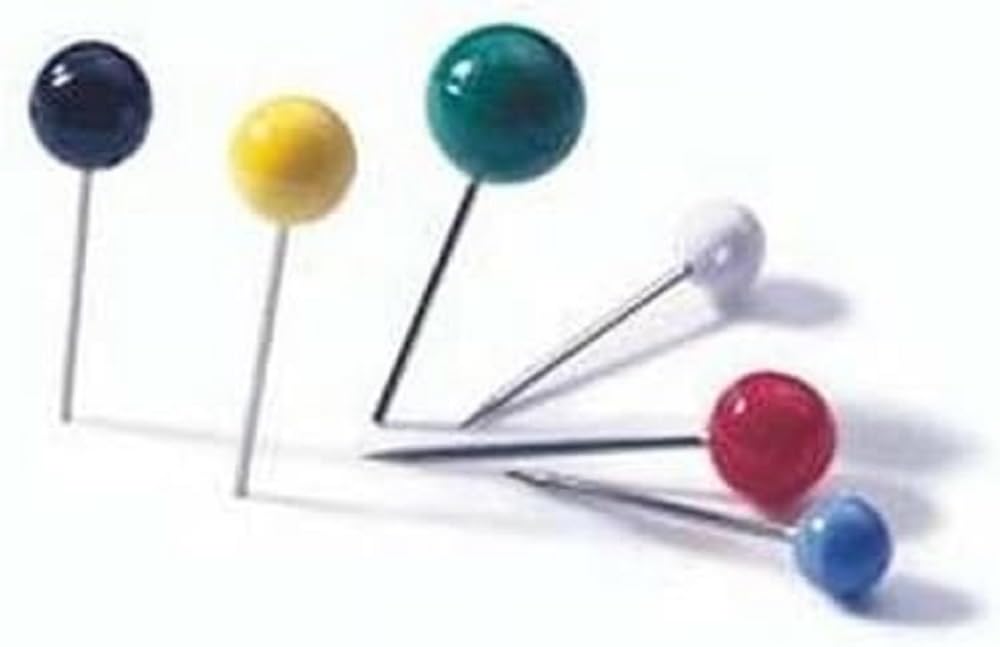 Durable Eisbar 192602 6 x 15 mm Round Head Pin - White (Pack of 50)