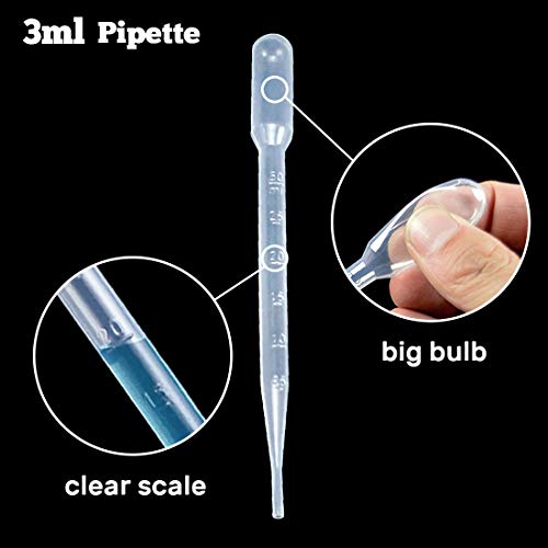 Kalevel 20pcs Plastic Graduated Cylinder Beaker Pipette Set Lab