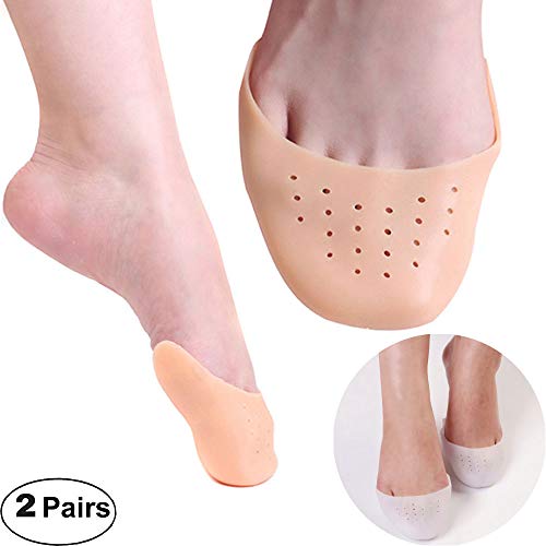 2 Pair Silicone Gel Toe Soft Ballet Pointe Dance Shoes Pads Foot Protector Insoles for Dancer Foot Care Tool