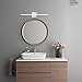 YHTlaeh Vanity Light 12W 19.88inches LED 4000K Natural White Acrylic Chrome Rectangle Tube for Bathroom Vanity Light Bedroom