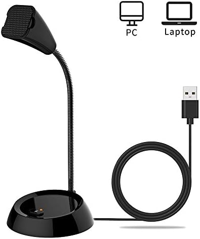 USB Microphone, Plug&amp;Play Tulip Computer Microphone Studio Condenser Mic with Mute Button, 6.5ft Long USB Cable and Flexible Goose Neck, Ideal for Computer Windows and Mac (Yellow)