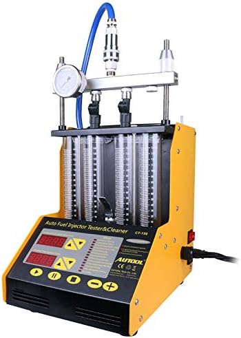 AUTOGO Automotive CT-150 4 Cylinder Ultrasonic Wave Injector Cleaner and Tester Support Motorcycle CT150 Automotive Fuel Cleaning Tools with Motorcycle Adapters