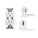 SZICT USB Outlet Receptacle, 2 Pack UL-listed 4.8A TR Ultra-fast USB Charging Receptacle 2 USB Ports Receptacle Charger, 15A Wall Receptacle Outlet with Wall Plate, White