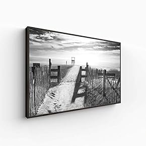 Canvas Wall Art for Living Room, Bedroom Black and White Construction Framed Canvas Prints for Home Decoration Ready to Hang - 16x24 inches