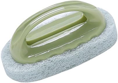 Good Grip Scrub Brushes Set ，Plastic Household Cleaning Supplies (Light Green)