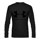Men's Fashion Under-Armour Long Sleeve Shirts Black US Size M