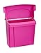 Alpine Sanitary Napkins Receptacle 5 x 9 x 12 in - Hygiene Products, Tampon & Waste Disposal Container - Durable ABS Plastic - Seals Tightly & Traps Odors -Easy Installation Hardware Included (Pink)