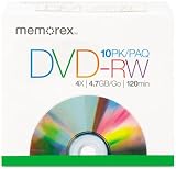 Memorex 10 Pack 2x DVD-RW Recordable Disc Spindle 4.7GB Rewriteable Media view 3