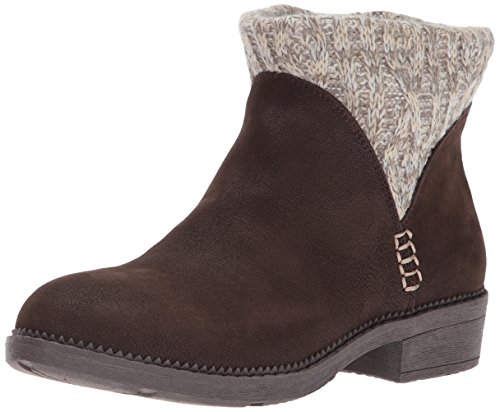 Skechers women s elm ankle bootie, chocolate, 8 m us