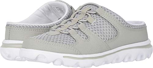 Propét Women TravelActiv Slide Sneaker, Grey Mesh, 10 D US