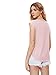 MakeMeChic Women's Casual Plain Scallop Cutout Cap Sleeve Blouse Top Pink Large